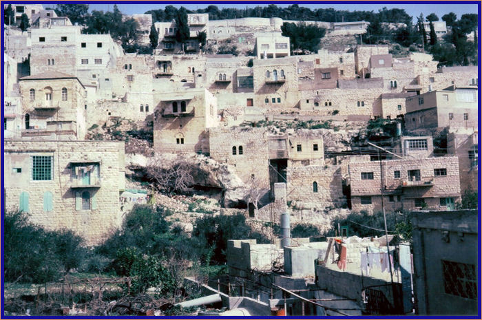 Silwan is an Arab town opposite the original City of David on southern edge of Temple Mount.